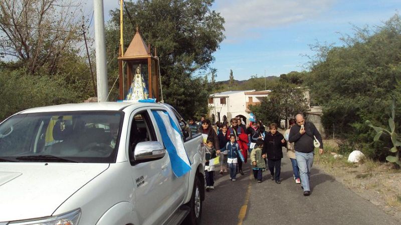 La Virgen Peregrina visitó distintas localidades de FME