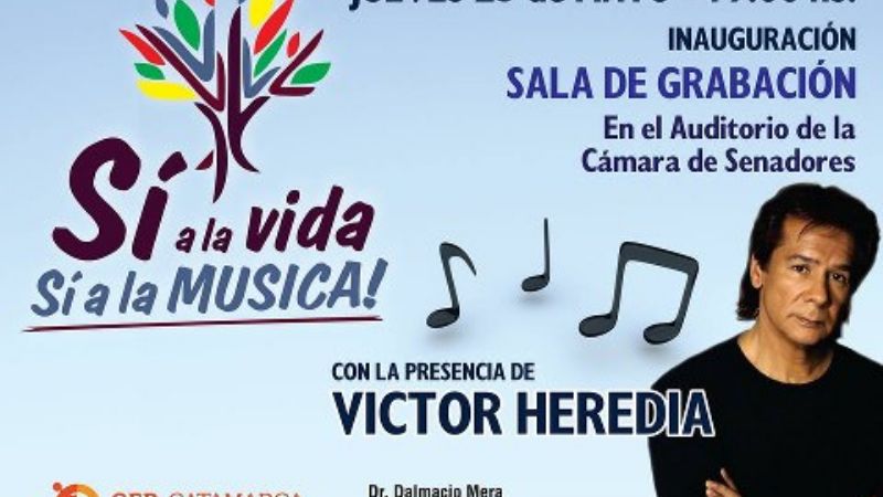 “Sí a la vida”: Víctor Heredia visita Catamarca