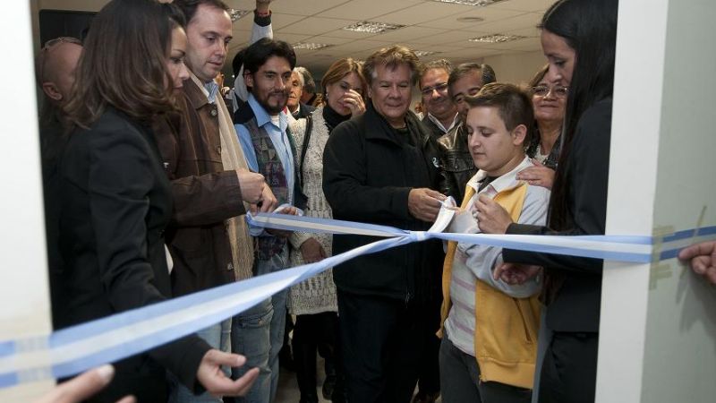 Víctor Heredia inauguró sala de grabación 