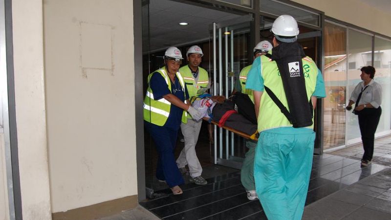 Simulacro de evacuación en la Legislatura