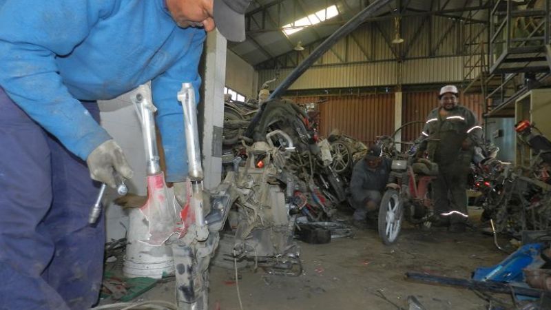 Reducción de motos del Corralón Municipal