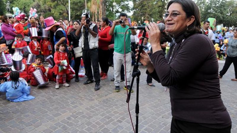 Corpacci festejó con los chicos de jardín