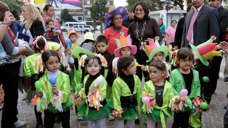 Corpacci festejó con los chicos de jardín