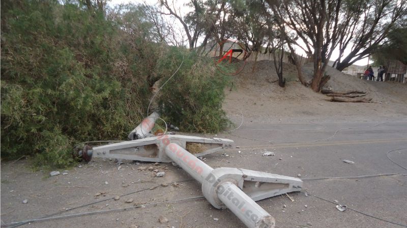 Graves destrozos en Fiambalá tras el paso del zonda