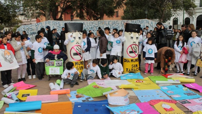 Acto por el Día Mundial sin Tabaco