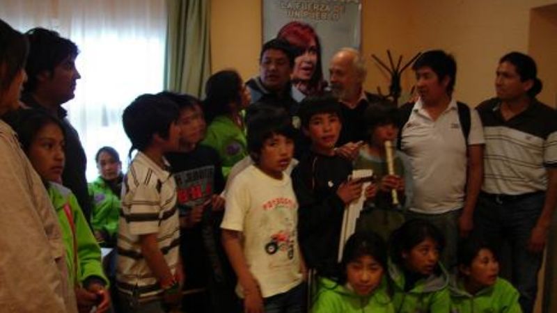 Chicos de Antofagasta visitaron al ministro Pfeiffer