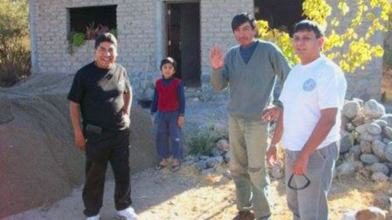 Andersch entregó áridos en Chañar Punco