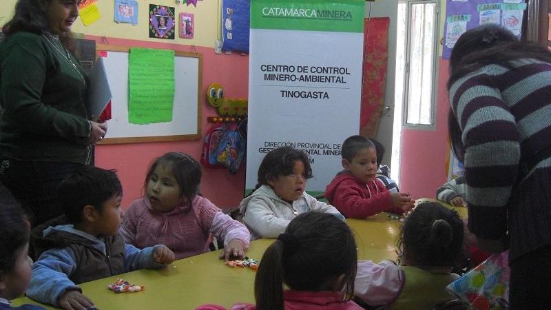 Minería festejó con los jardines de infantes del interior