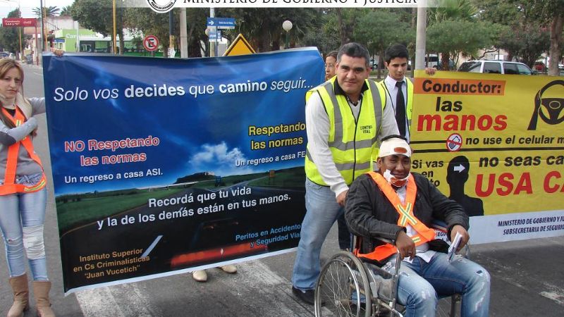 Campaña de concientización en el día de la Seguridad Vial  
