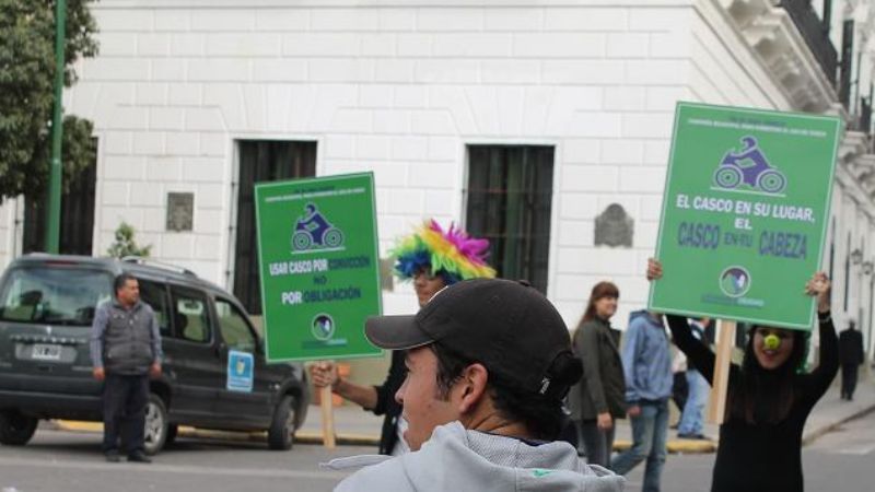 Reciclado de cascos en el Día Mundial de la Seguridad Vial