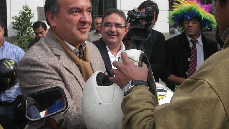 Se realizó recambio de cascos en el centro