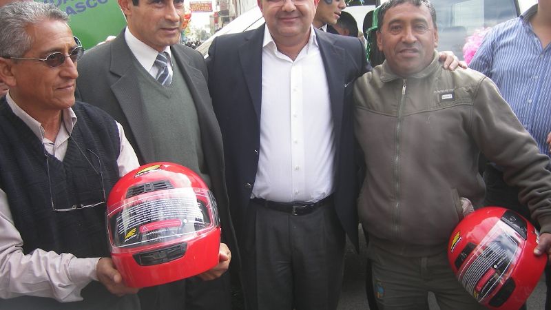 Se realizó recambio de cascos en el centro