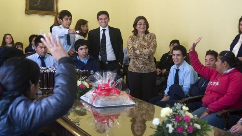 Corpacci con alumnos de la Escuela Especial “Quiero ser feliz”