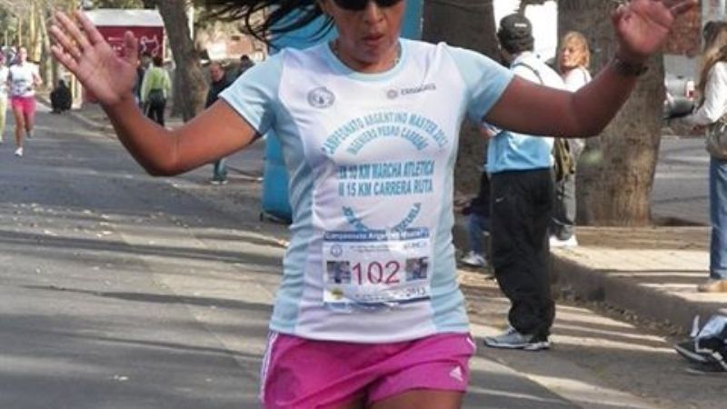 Rita Avellaneda con el record argentino 15Km 