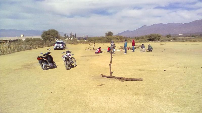 Gordillo en Santa María por la usurpación de terrenos 