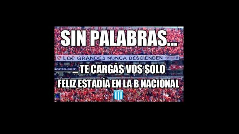 Los afiches por el descenso del “Rojo” a la B Nacional