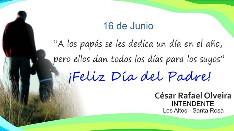 Olveira saluda a los padres en su día