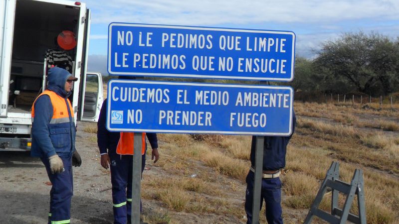 Otra vez el vandalismo en la Circunvalación