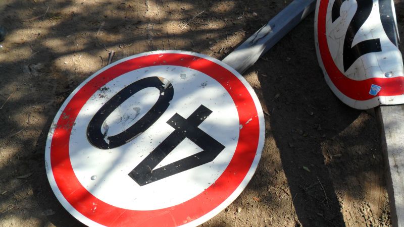 Otra vez el vandalismo en la Circunvalación