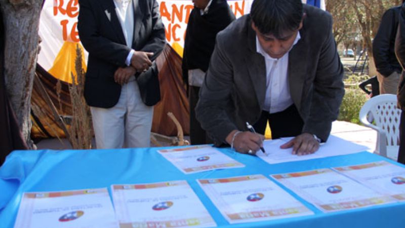 Buenos resultados en la Primera Feria de la Quínoa en Santa María