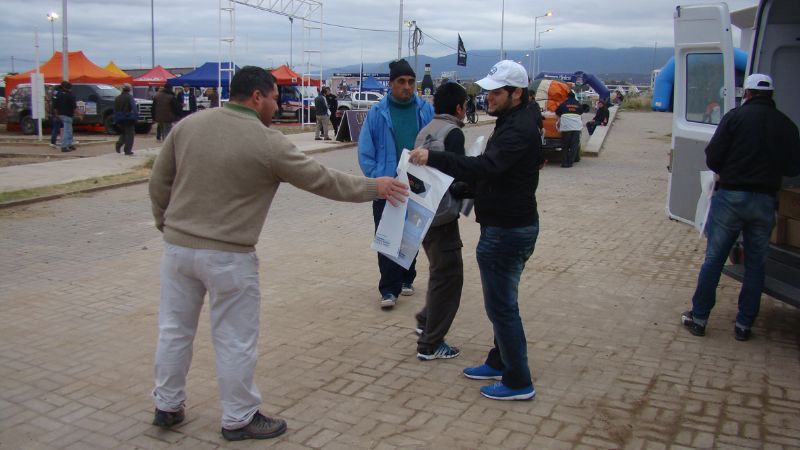 Campaña de seguridad vial en el Desafío Ruta 40