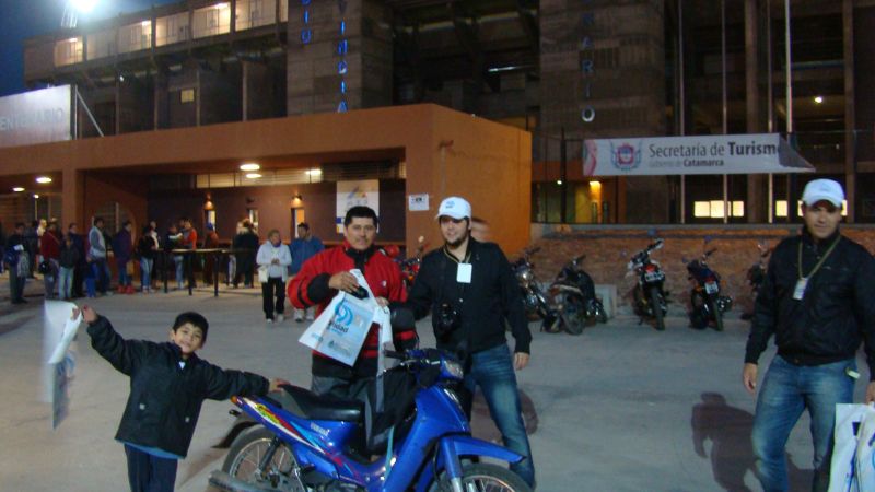 Campaña de seguridad vial en el Desafío Ruta 40