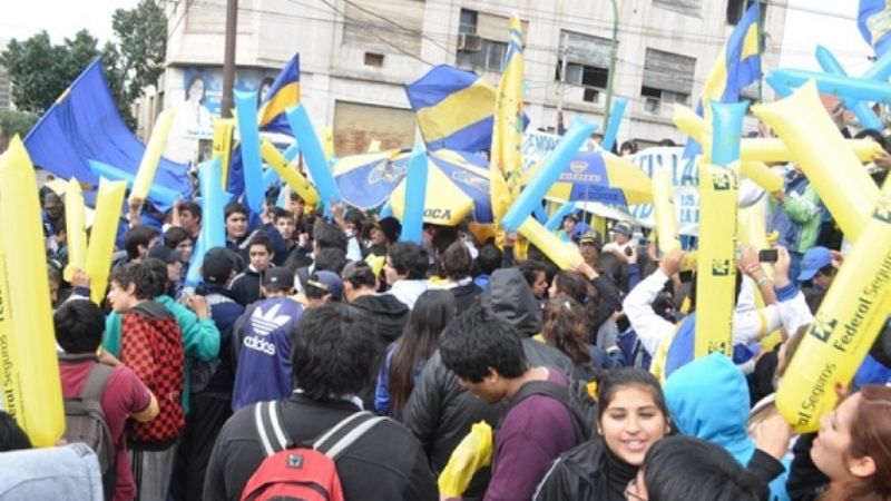Multitudinaria demostración de afecto a Boca en Catamarca