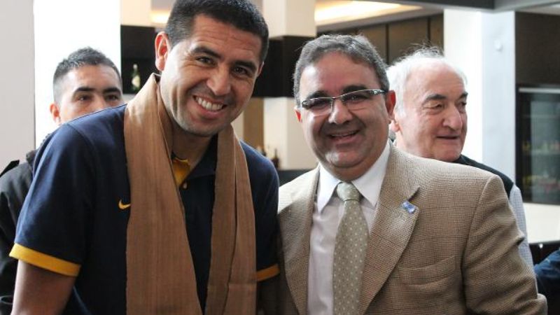 Jalil saludó al plantel de Boca