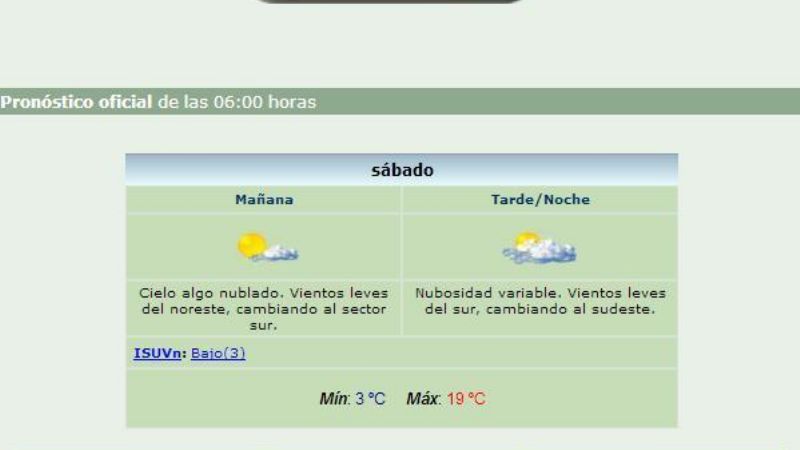  A las 8, el termómetro marcaba -0.5°