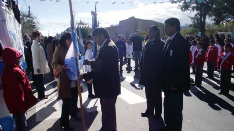 Acto patrio en Loro Huasi