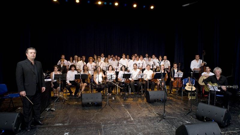 Los músicos del Programa de Desarrollo Musical en concierto