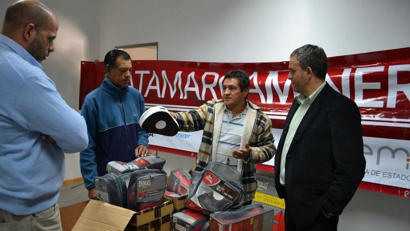 Minería contribuyó a la tarea deportiva y social de Hugo Soto