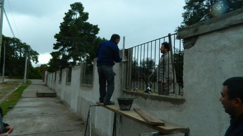 Continúan los trabajos en el Hogar de Niñas