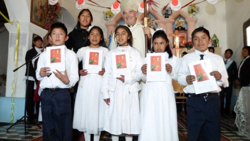 León Mendoza participó en las festividades en la zona serrana de la Hoyada
