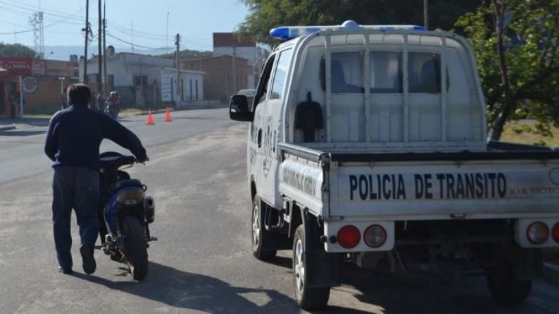 Paro de trabajadores de la Dirección de Tránsito
