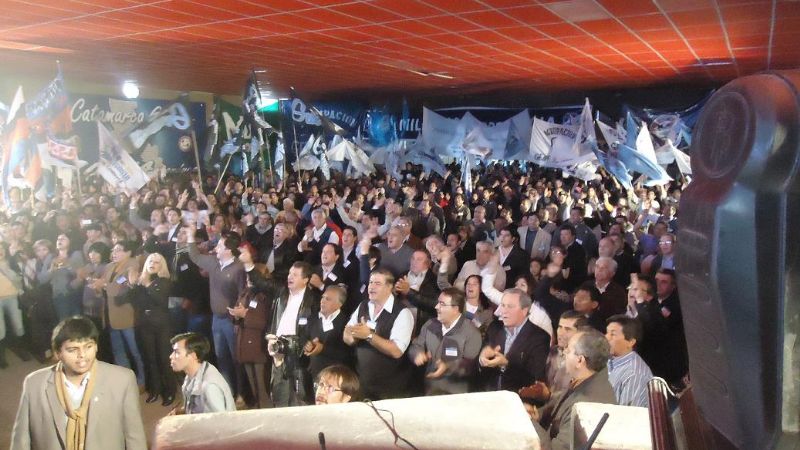 El lema de unidad fue la bandera del Congreso del PJ