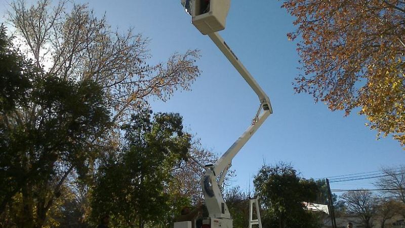 Santa María adquirió grúa para trabajos en altura