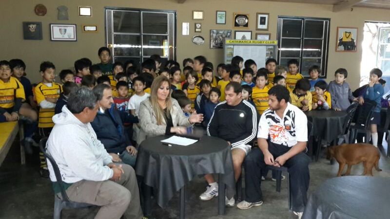 Veaute colaboró con Catamarca Rugby Club