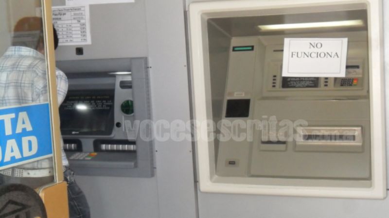 Finde largo sin plata en los cajeros de Tinogasta