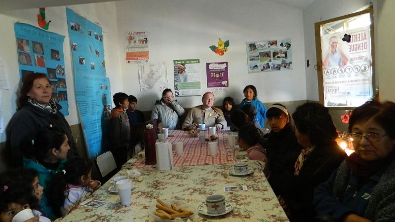 Urbanc visitó a enfermos en la zona norte de Capital