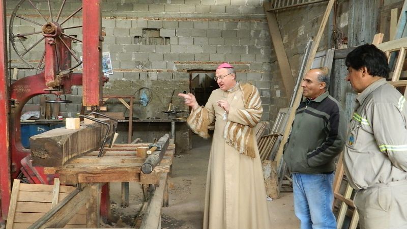 Urbanc visitó el comedor Mama Achachita y un geriátrico 