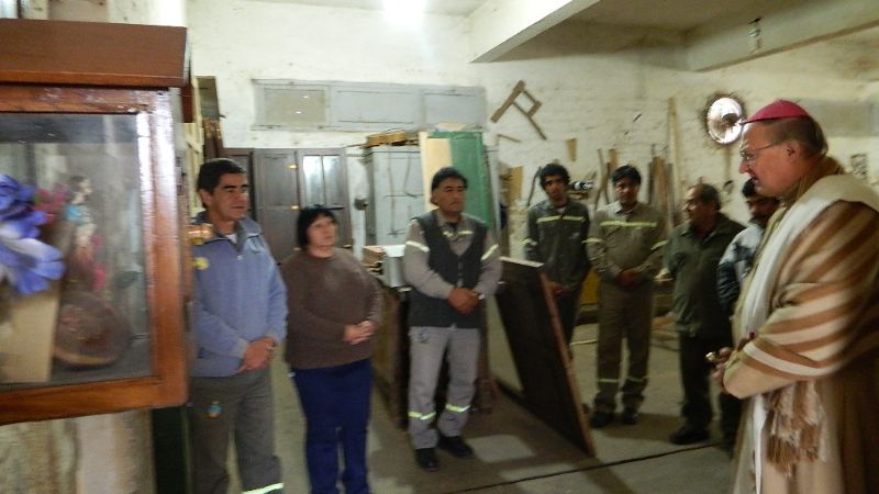 Urbanc visitó el comedor Mama Achachita y un geriátrico 