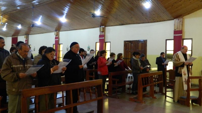El Obispo en la capilla de Fátima del barrio General Paz