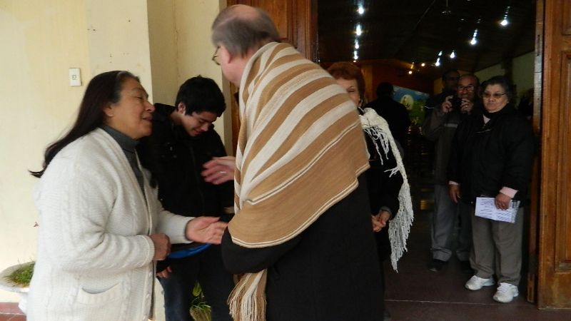 El Obispo en la capilla de Fátima del barrio General Paz