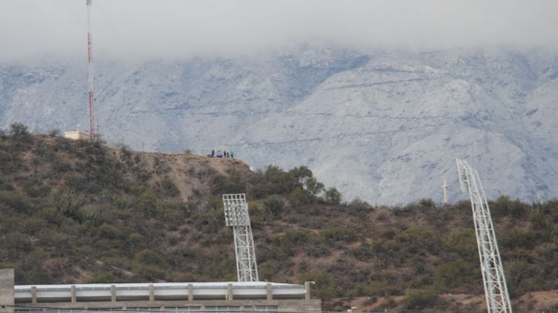 La postal de la nieve en la Cuesta de El Portezuelo