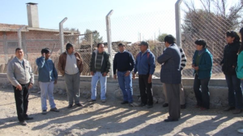 Andersch recorrió obras en Chañar Punco