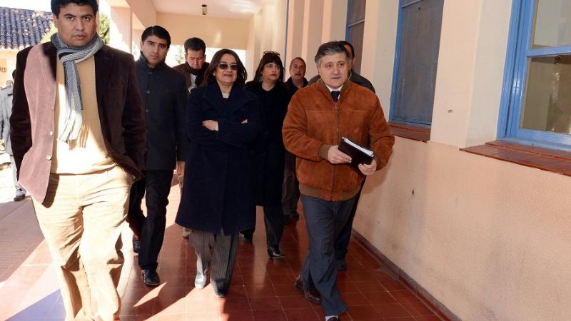 La Gobernadora recorrió obras en Paclín