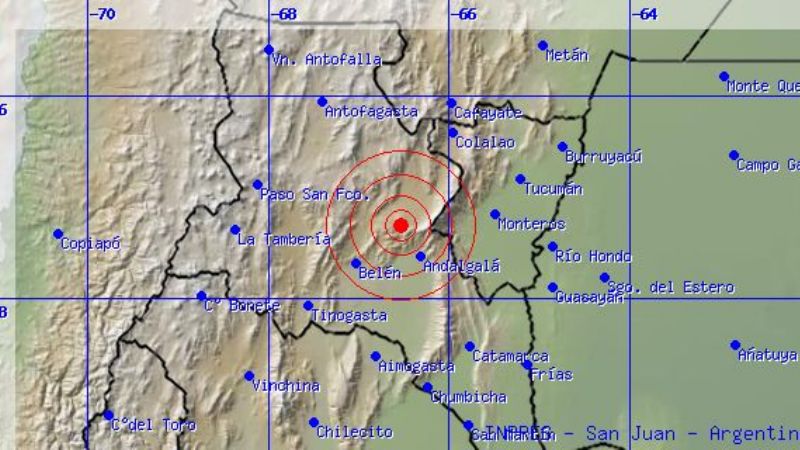 Fuerte movimiento despertó a Andalgalá