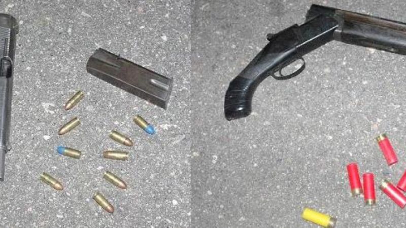 Sorprenden a tres sujetos con armas de guerra y droga