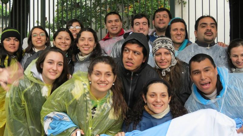 Jóvenes catamarqueños, en el Vía Crucis con Francisco